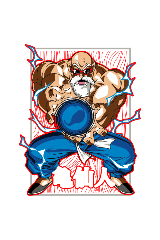 Maestro Roshi Round Neck T-Shirt