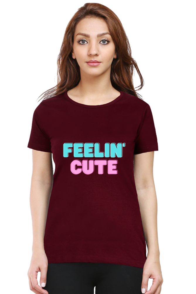 Feeling Cute Round Neck T-Shirt