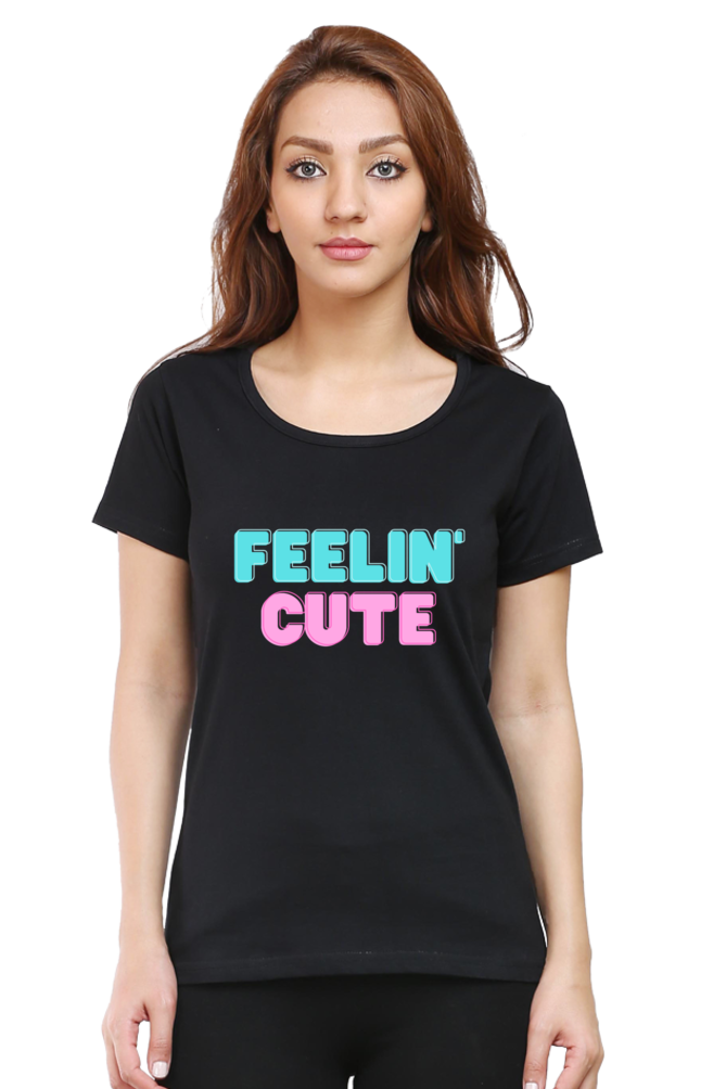 Feeling Cute Round Neck T-Shirt