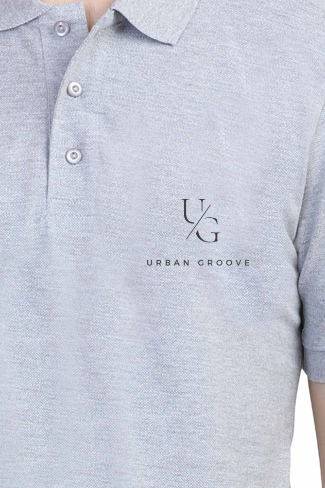 Polo T-Shirt Urban Groove Grey Melange
