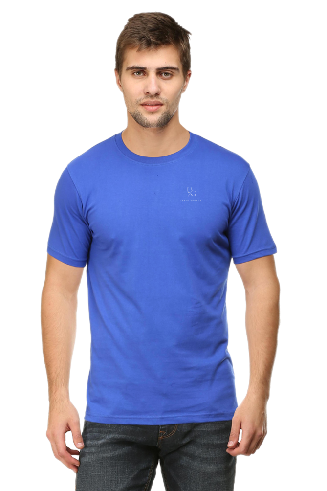 Round Neck Solid Royal Blue
