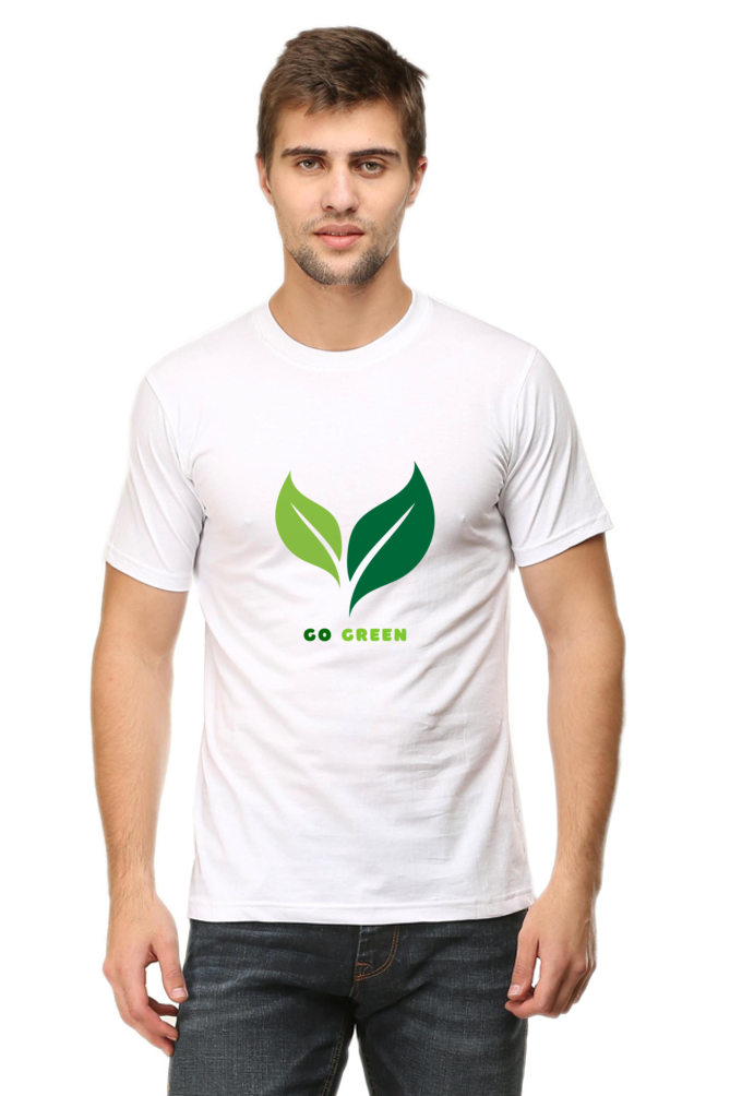 Go Green Round Neck Classic T-Shirt