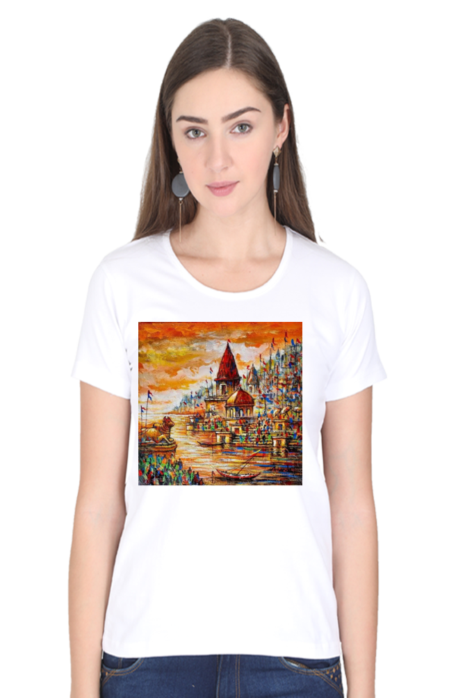 Varanasi Women's Round Neck T-Shirt