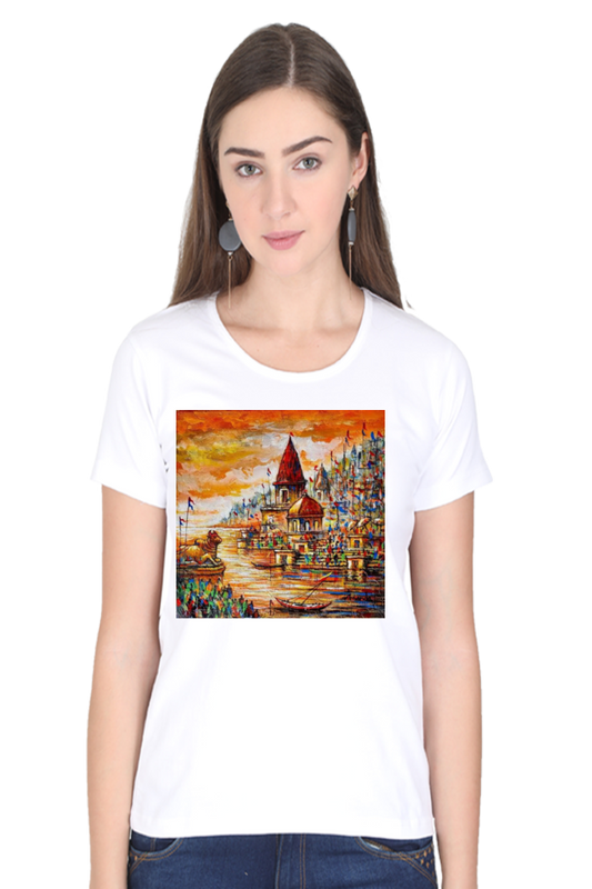 Varanasi Women's Round Neck T-Shirt