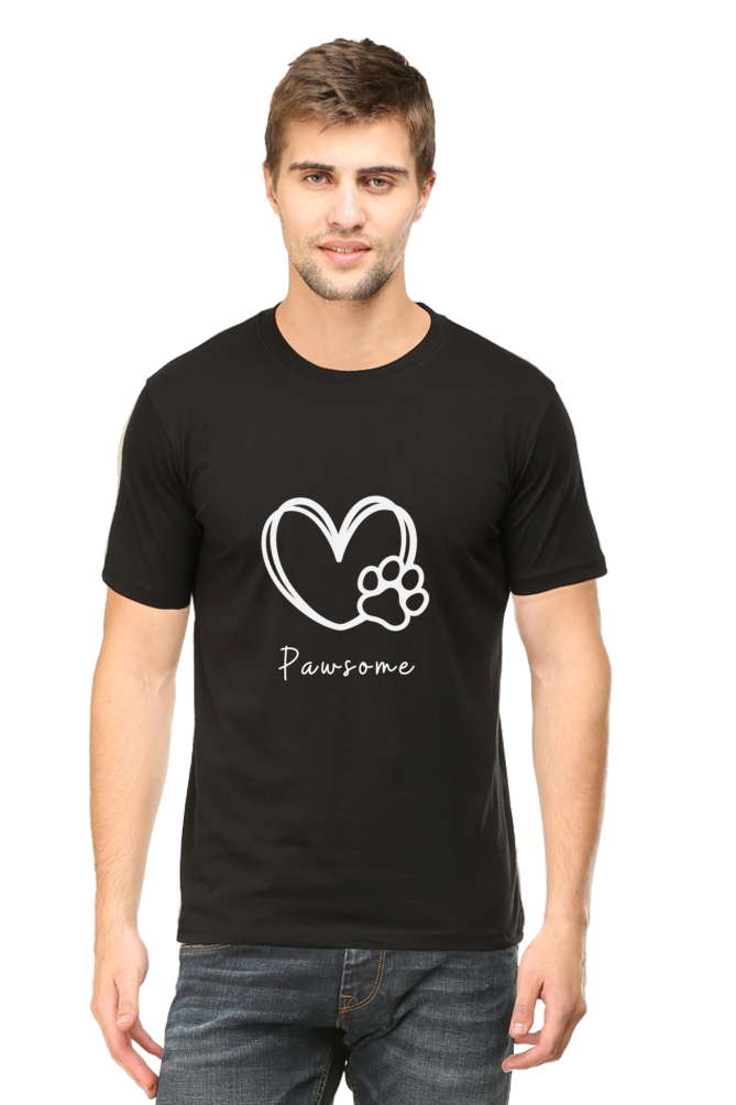Pawsome Round Neck T-Shirt