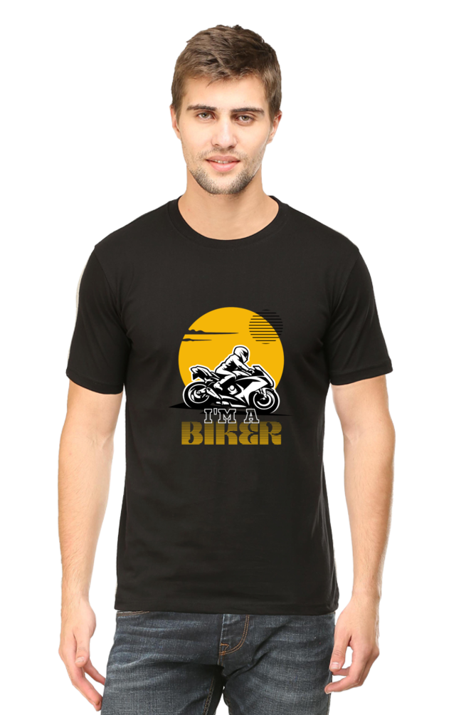 I Am A Biker Round Neck Classic T-Shirt