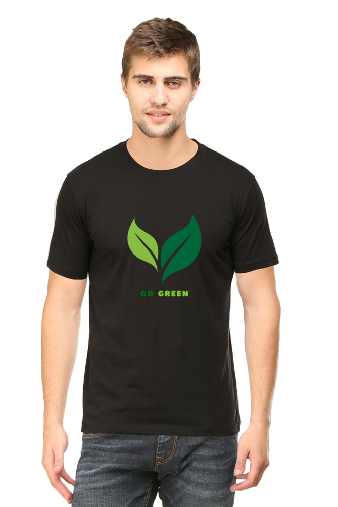 Go Green Round Neck Classic T-Shirt