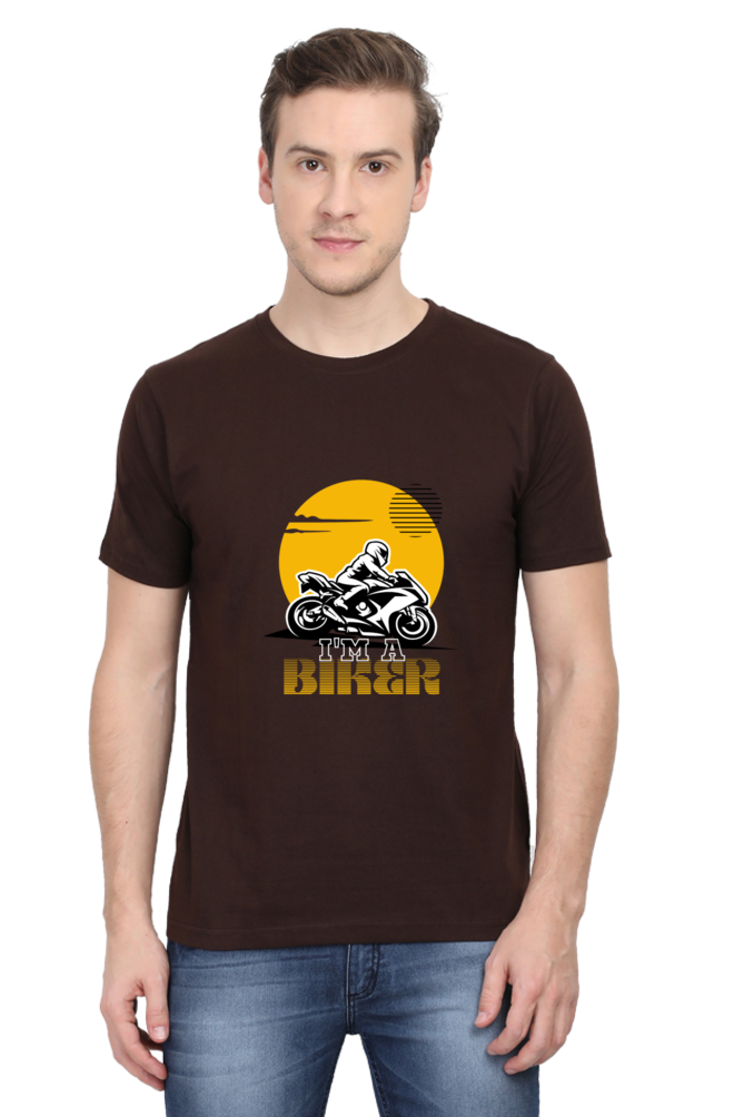 I Am A Biker Round Neck Classic T-Shirt