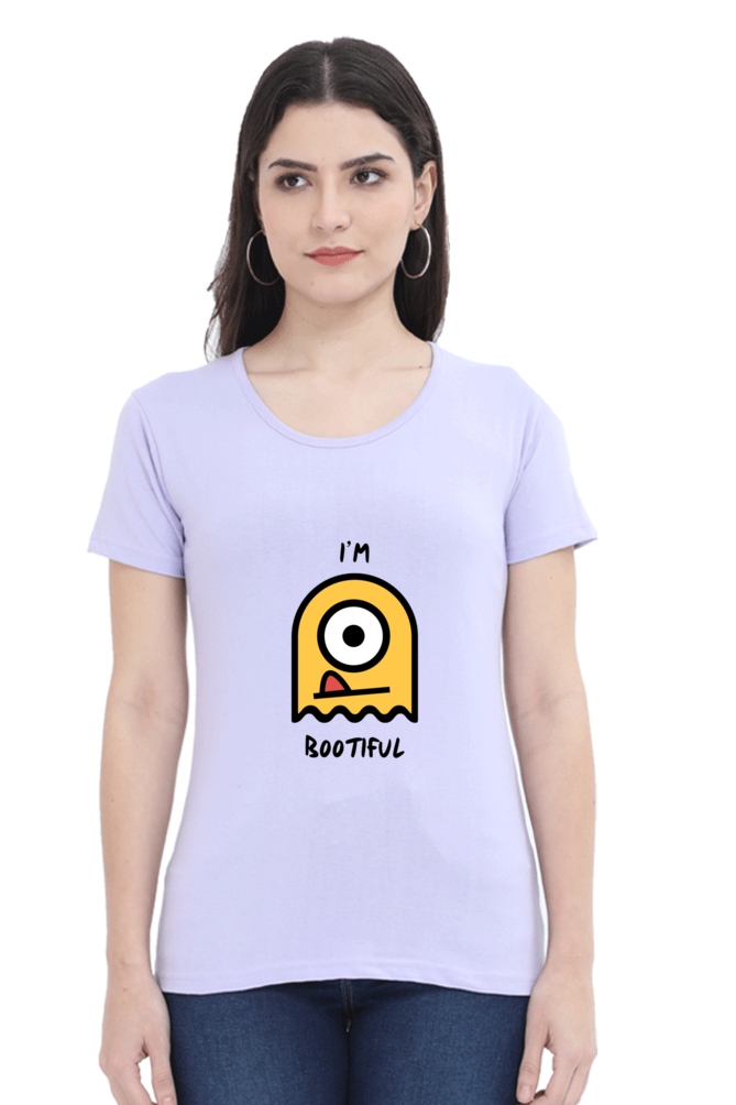 I Am Bootiful Round Neck T-Shirt