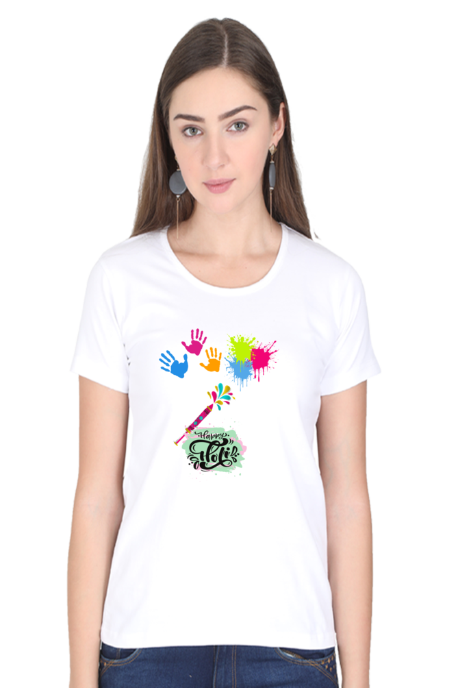 Happy Holi T-Shirt for Women