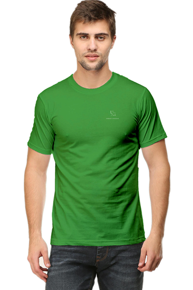 Round Neck Solid Flag Green
